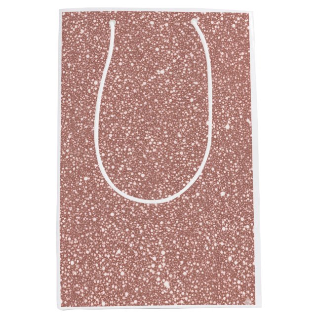 Blush Geometric Pattern Party Mittlere Geschenktüte (Vorderseite)