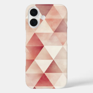Blush Geometry Fade iPhone 16 Hülle