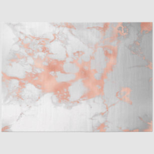 Blush Glitzer Weißrosa Marmor Moderne Seidenpapier