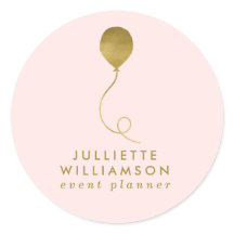 Blush & Gold Ballon Event Plane
