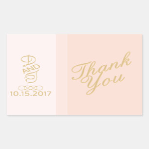 Blush Gold Danke Stickers