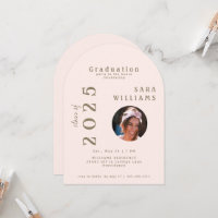Blush & Gold Foto Grad Party im Haus