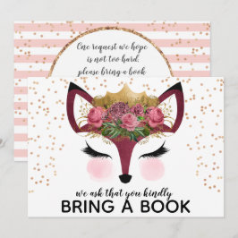 Blush & Gold Fox Prinzessin Buchen Einladung