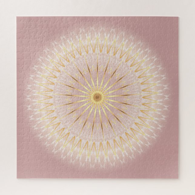 Blush Gold Mandala Puzzle (Vertikal)