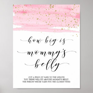 Blush & Gold Mommy's Bengy Baby Shower Poster