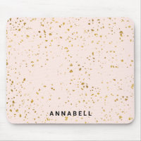 Blush Gold Spritzer, modern, Salon Mousepad