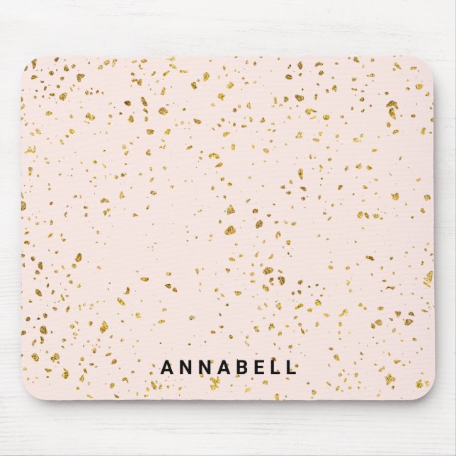 Blush Gold Spritzer, modern, Salon Mousepad (Vorne)
