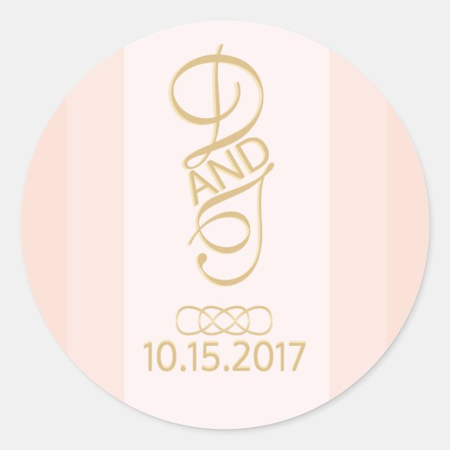 Blush Gold Stickers (Vorderseite)