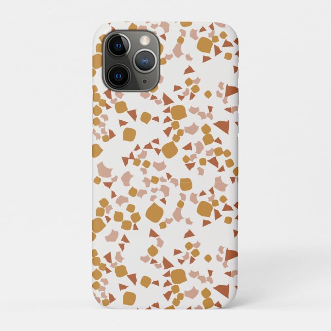 Blush Gold Terrazzo Minimal moderne Case-Mate iPho Case-Mate iPhone Hülle (Rückseite)