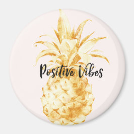 Blush Gold Tropische Ananas Magnet
