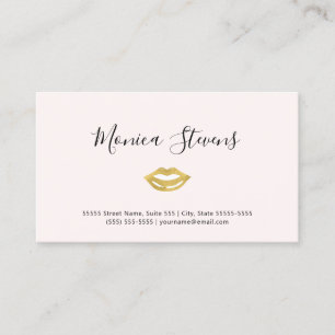 Blush Gold Visagist Visitenkarte