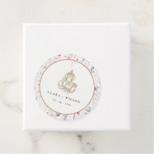 Blush Gold Wildblume Ganesh Indian Wedding Geschenkanhänger