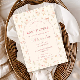 Blush Goose Storybook Baby Shower Einladung