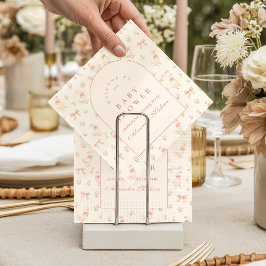 Blush Goose Storybook Baby Shower Serviette