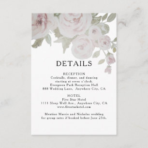 Blush Grau Rosa Rose Wasserfarbe Angaben Wasserfar Begleitkarte