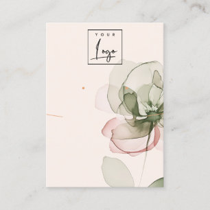 Blush-Green-Blume-Logo Visitenkarte