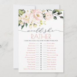 Blush Green Floral Wedding würde sie eher Einladung