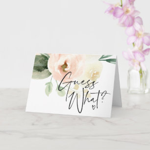 Blush Guess What Pregnancy Announcement Reveal Karte