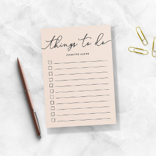 Blush-Hand-Letters Post-it Klebezettel