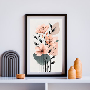 Blush Harmony Botanicals Fotodruck