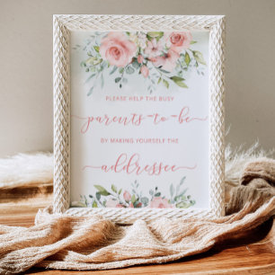 Blush hilft den beschäftigten Eltern, einen Umschl Poster