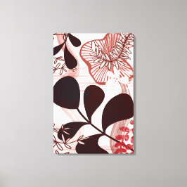 Blush Horizon – Modern Abstract Botanical  Leinwanddruck