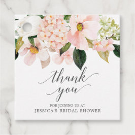 Blush Hydrangea Brautparty Vielen Dank für Ihre Un Geschenkanhänger