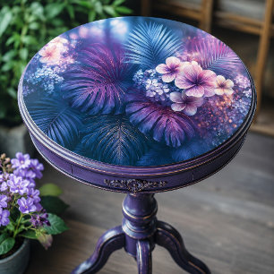 Blush Indigo Tropische Blüten Dekupierpapier Seidenpapier