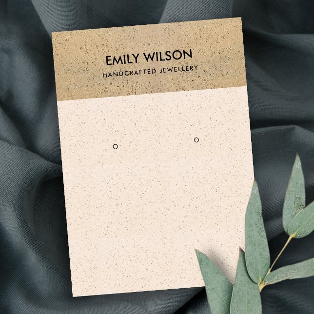 BLUSH KERAMIK TERRACOTTA TEXTURE EARRING DISPLAY VISITENKARTE (Von Creator hochgeladen)