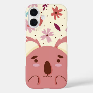 Blush Koala Sweet Aussie Bloom iPhone 16 Hülle