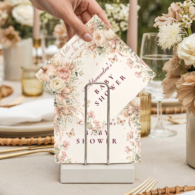 Blush-Kürbis-Baby-Party Serviette (Von Creator hochgeladen)