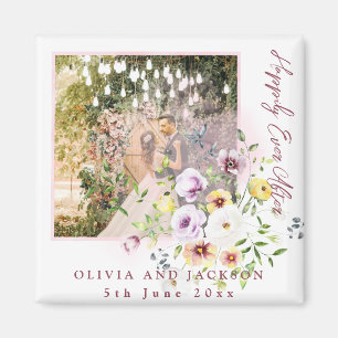 Blush Lavendel Lila Blüte glücklich immer nach Magnet