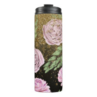 *~* Blush Lavendel PEONY Gold Glitzer Floral