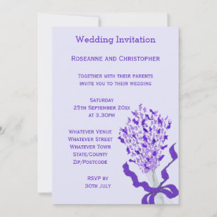 Blush Lavender Wedding Einladung