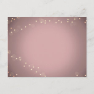 Blush Light RSVPs Einladungspostkarte