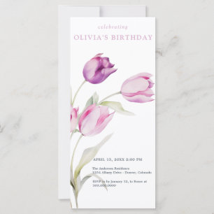 Blush Lilac Lila Floral Wasserfarbene Tulissen
