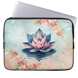 Blush Lotus Calm – Sanfte botanische Balance Laptopschutzhülle