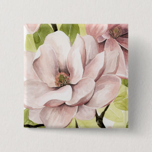 Blush Magnolia Blume Button