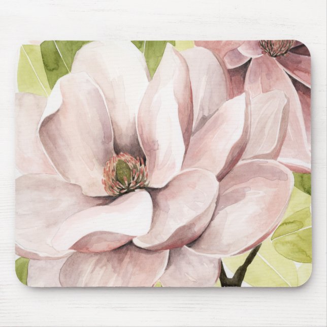 Blush Magnolia Blume Mousepad (Vorne)