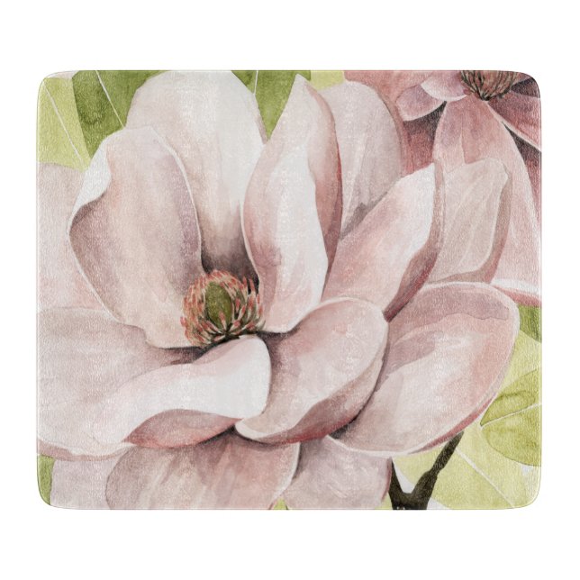 Blush Magnolia Blume Schneidebrett (Vorderseite)