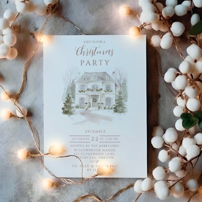 Blush Manor Weihnachten Einladung (Von Creator hochgeladen)