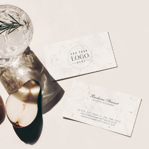 Blush Marmor Modern Minimalist Logo Visitenkarte
