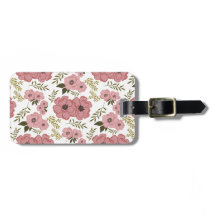Blush Meadow Blooms Floral Vintage Botanical