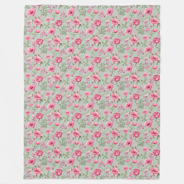 Blush Meadow-Blüten in Blüte Fleecedecke (Vorderseite)