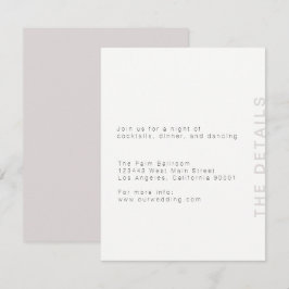 Blush Modern Enclosure Card Einladung