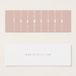 Blush Modern Small Business Danke Karte