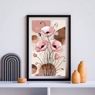 Blush Mohn Serenity Fotodruck