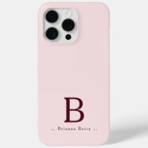 Blush Monogram Elegant