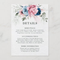 Blush Navy Blue Soft Pastel Pink Blues Hochzeit