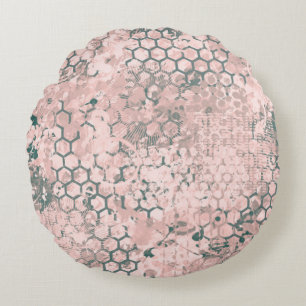 Blush Odyssey Rundes Kissen